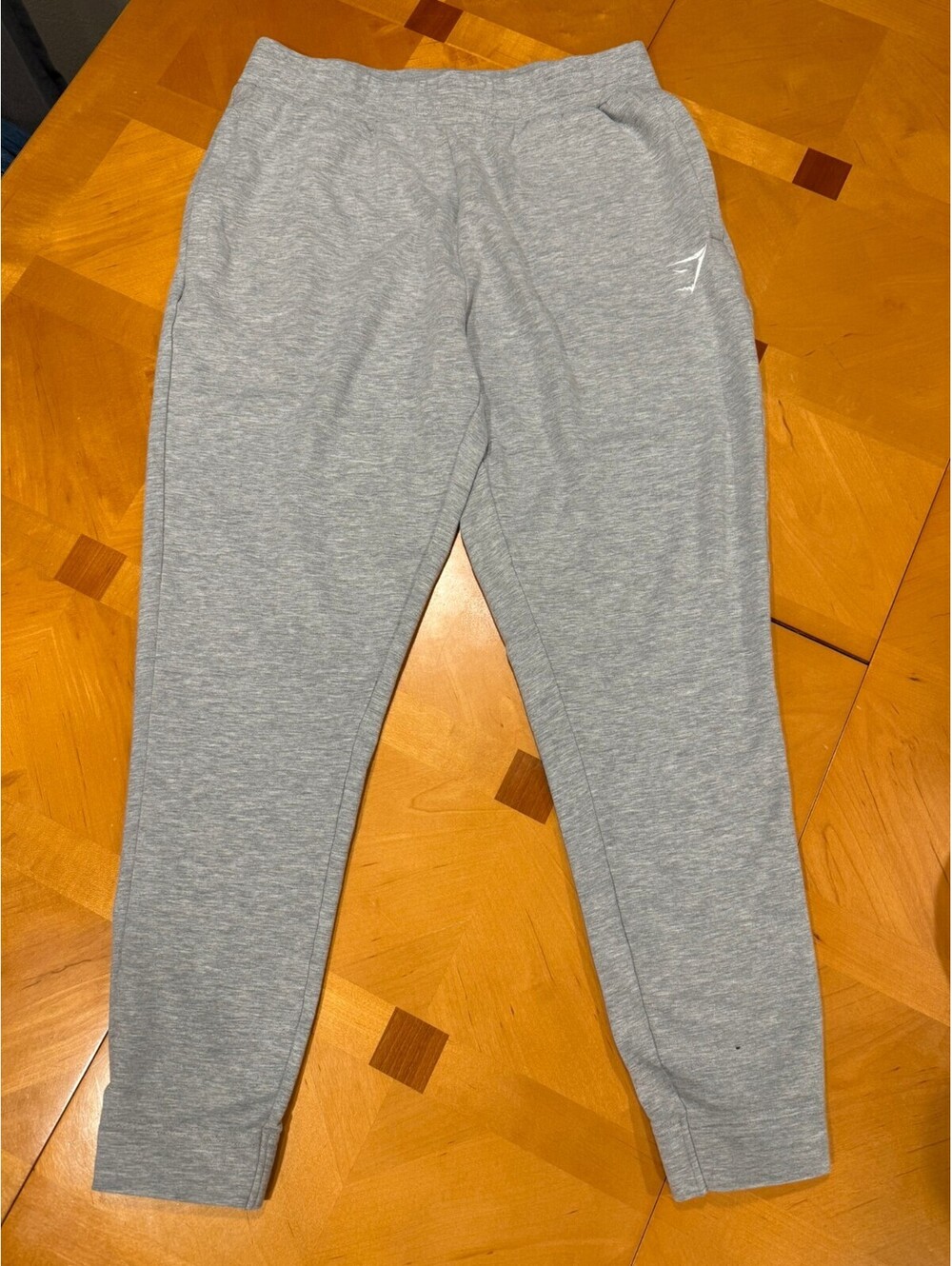 Gymshark Men's Gray Jogger Sweatpants Size Large L Athletic Lounge Drawstring